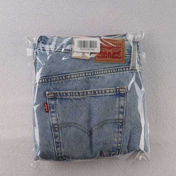 Levi's Women Light Wash Blue Denim Front Slit Maxi Skirt Size 32 NWT - Picture 12 of 12